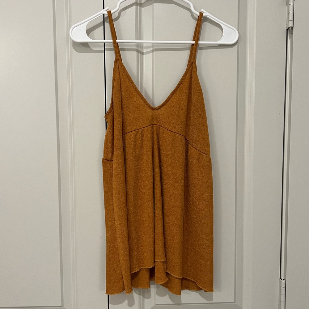 Zara Mustard Strappy top